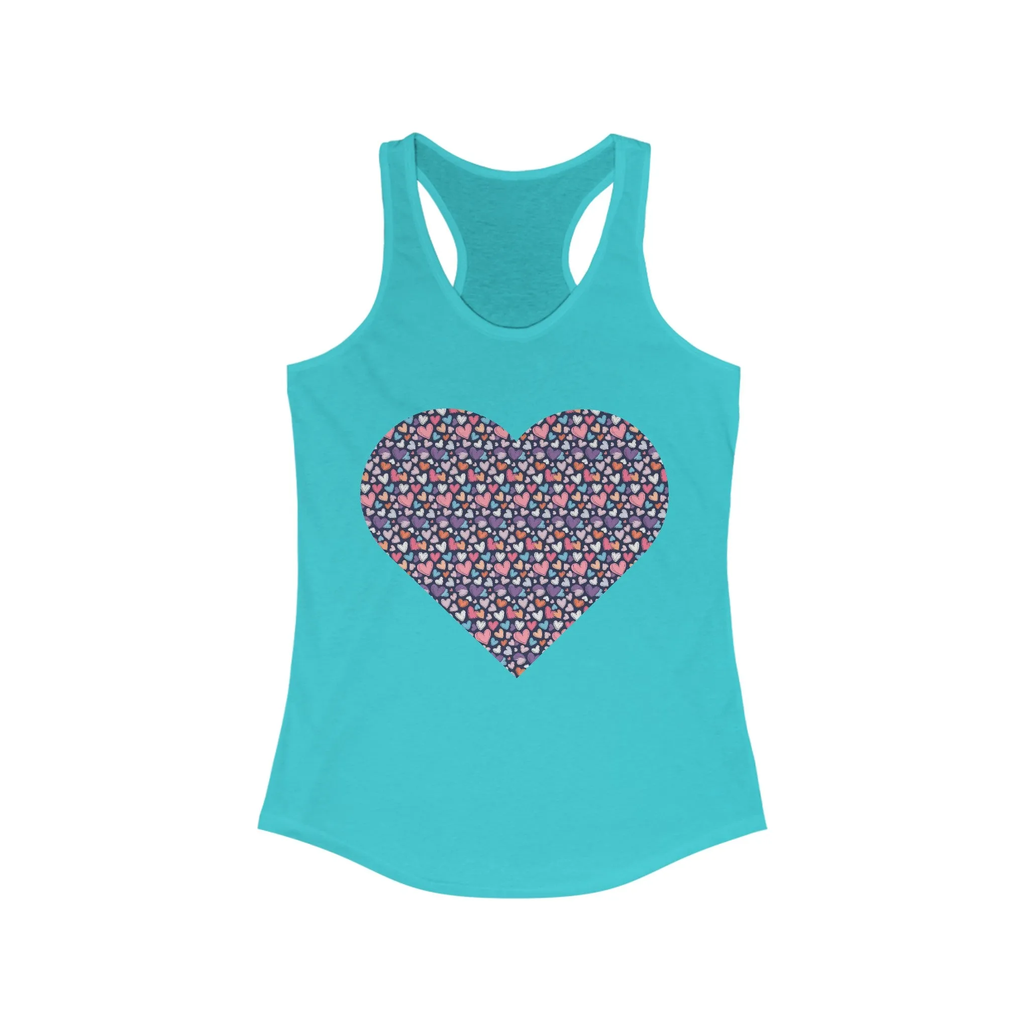 Heart Up-Hearted Women's Ideal Racerback Tank