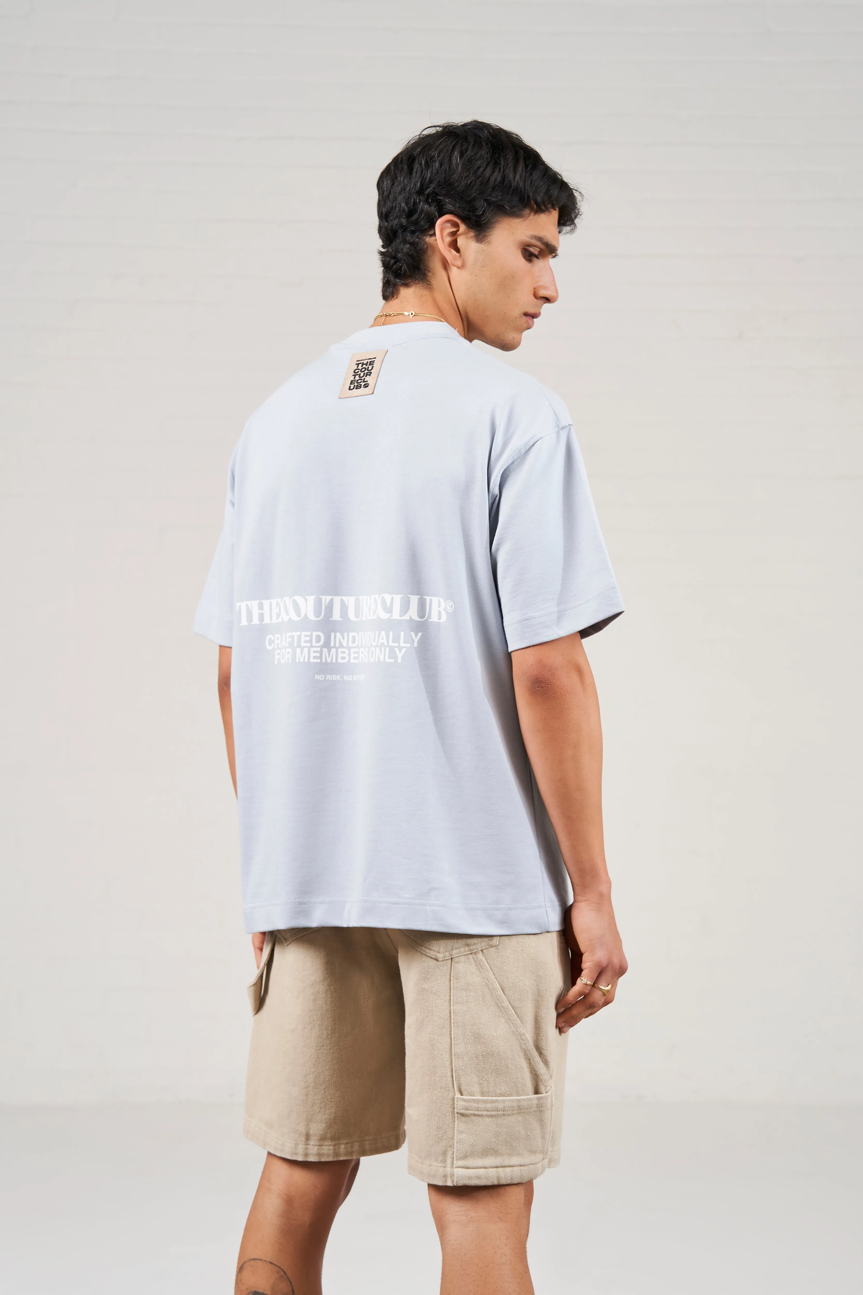 HEAVYWEIGHT COPYRIGHT T-SHIRT - POWDER BLUE