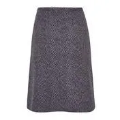 Herringbone A-Line Skirt