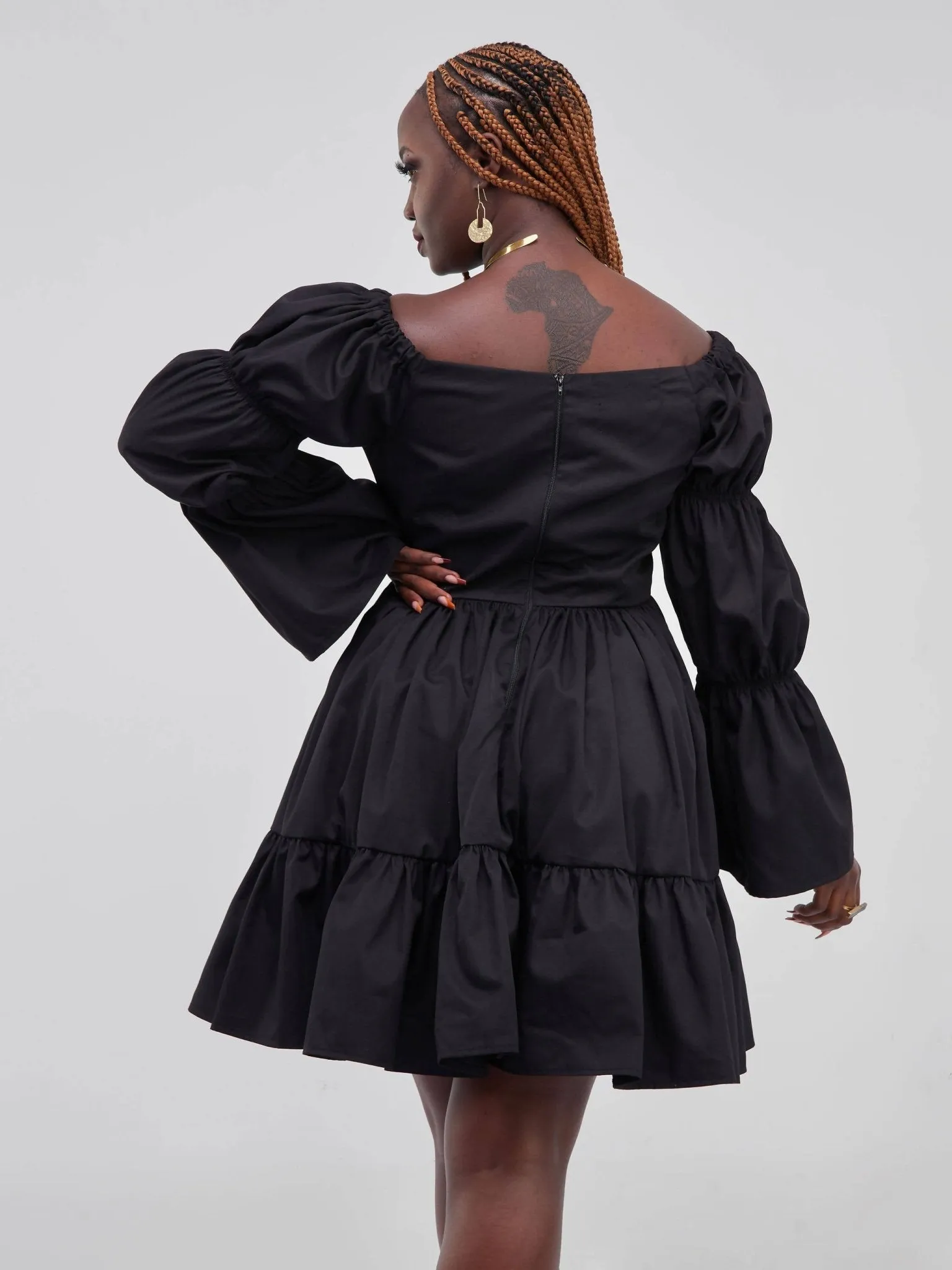 Izulu Mukutan Dress - Black