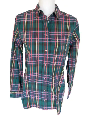 J. Crew Black Label Green Plaid Holiday Shirt, 4