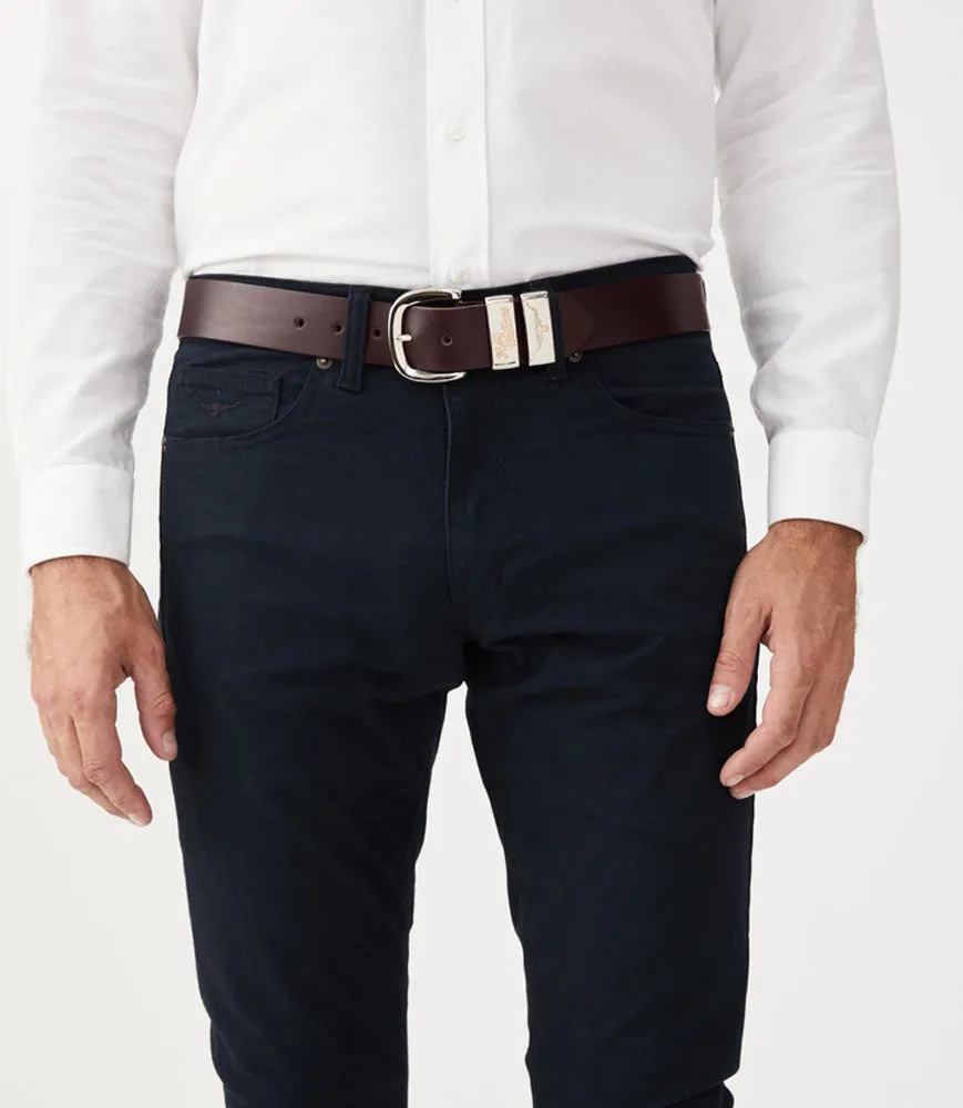 Jerrawa Leather Belt - Chestnut