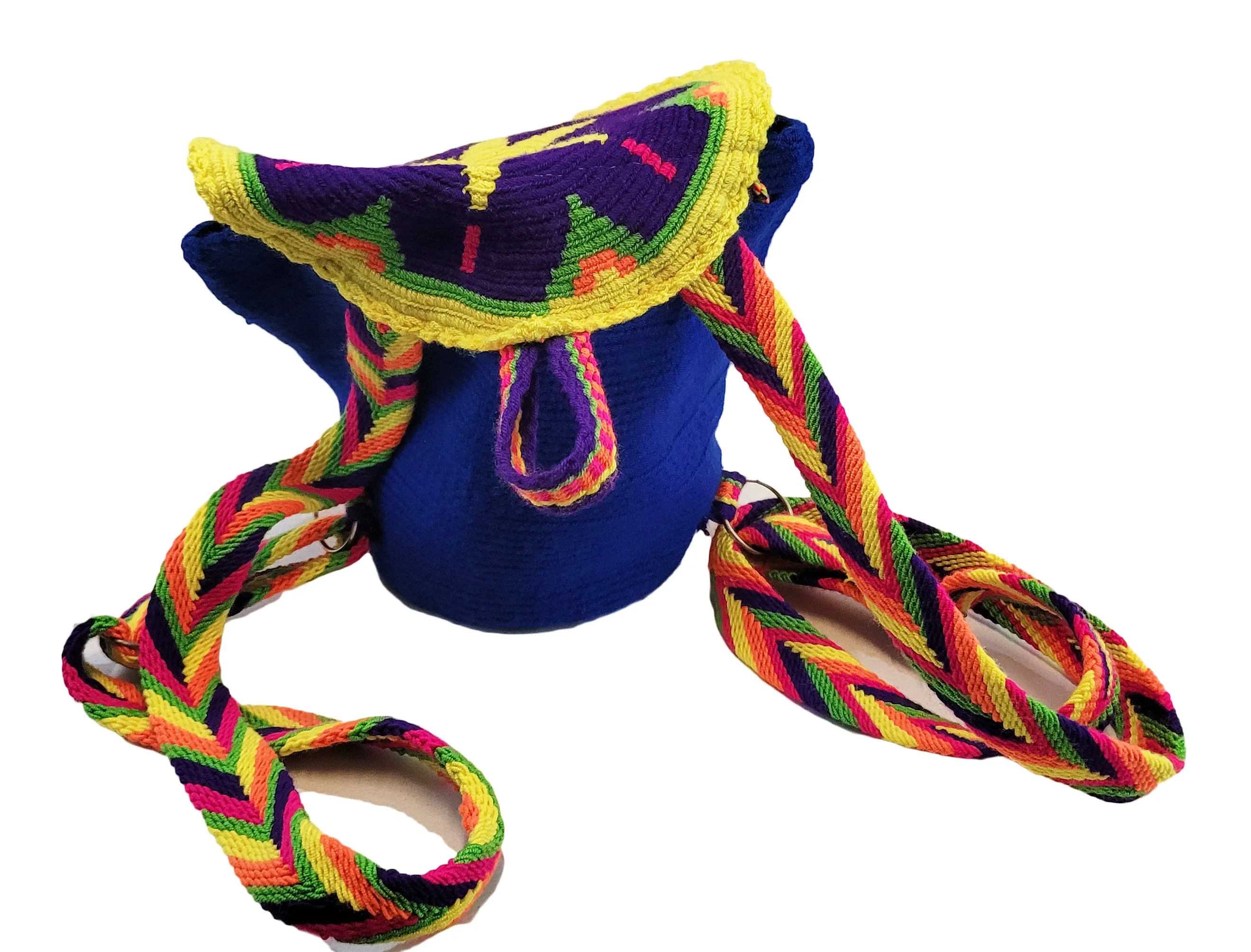 Josie Small Handmade Crochet Wayuu Backpack