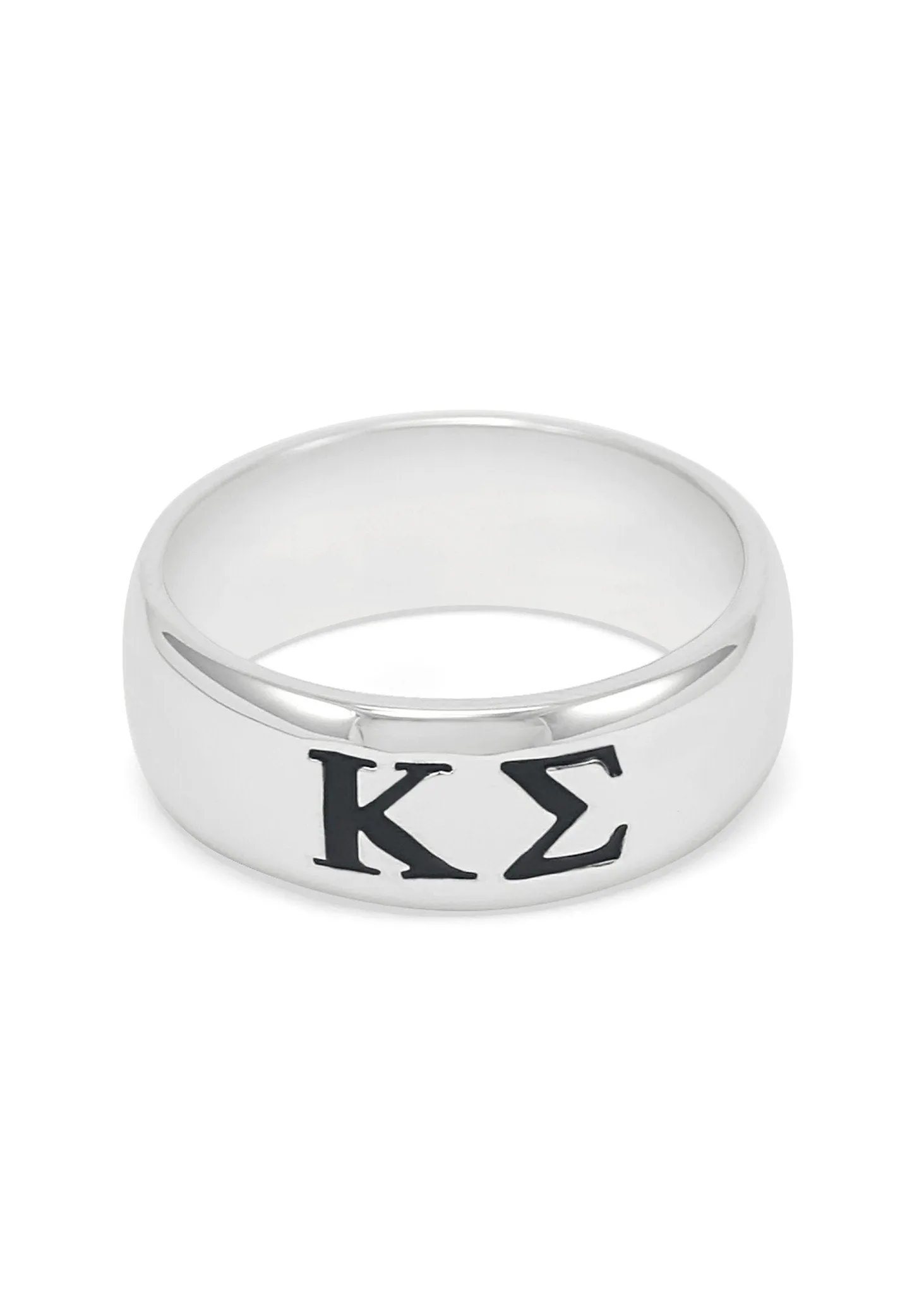 Kappa Sigma Sterling Silver Wide Band Ring