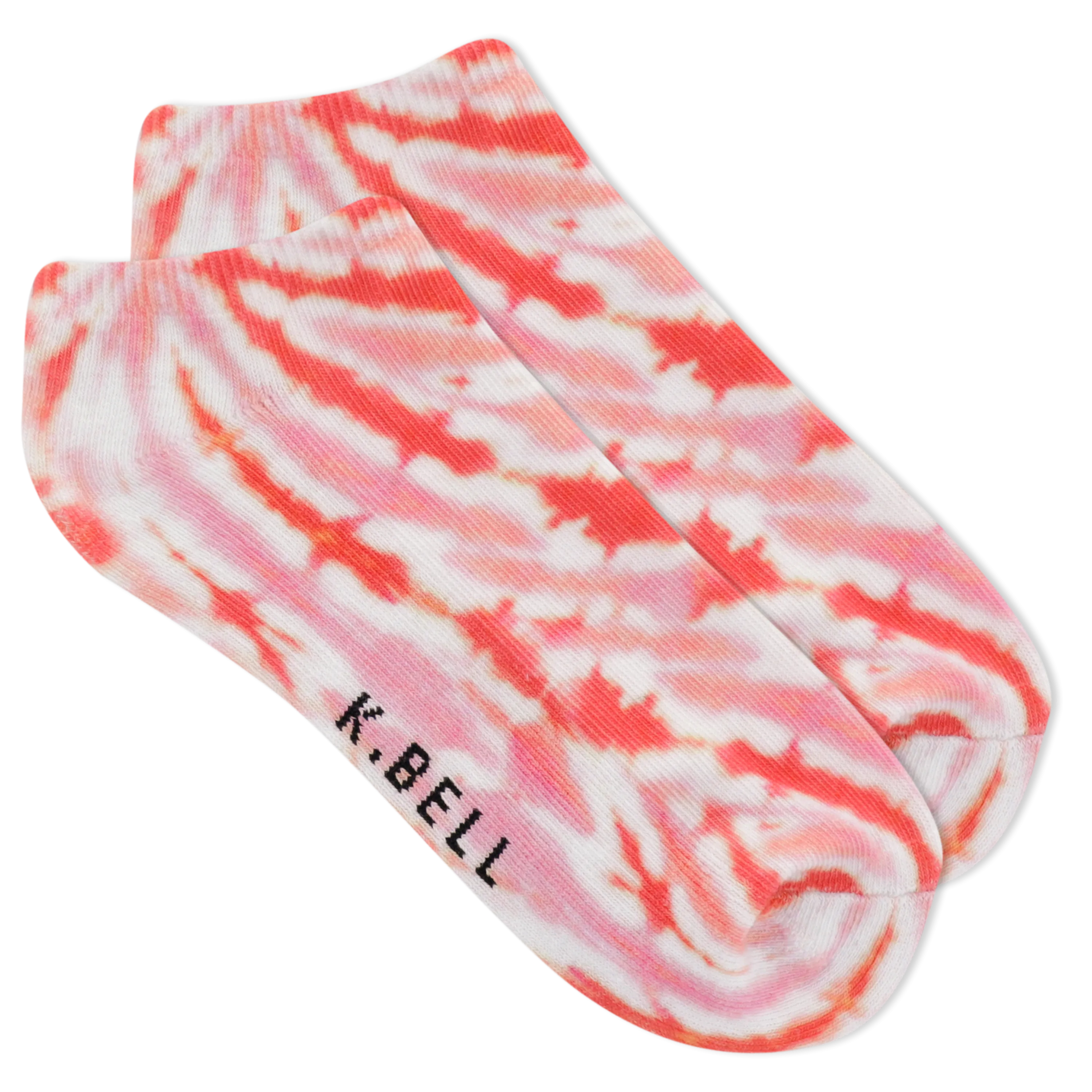 K.Bell Women's Tie Dyed No Show Ankle Socks