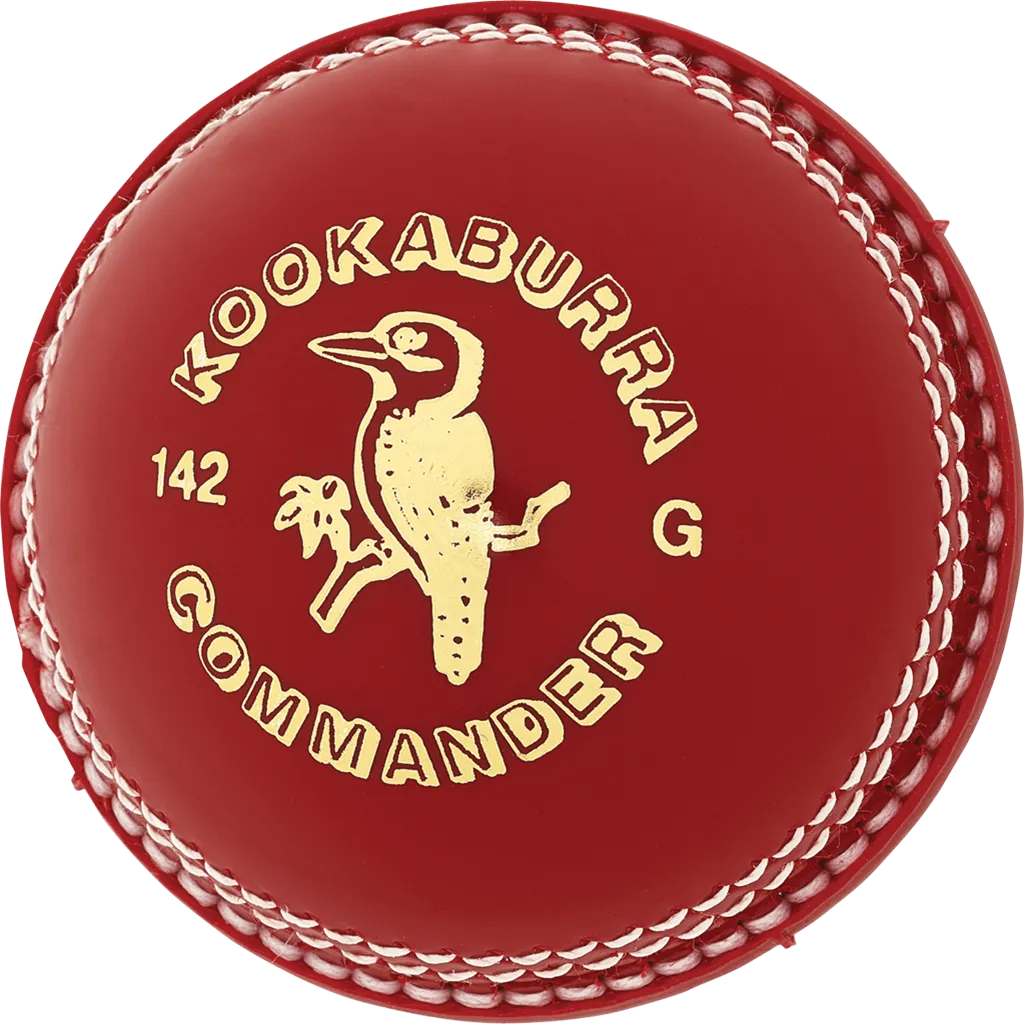 Kookaburra 142g Commander 2Pc Red Cricket Ball