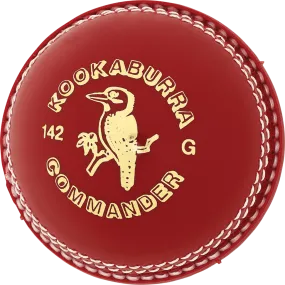 Kookaburra 142g Commander 2Pc Red Cricket Ball