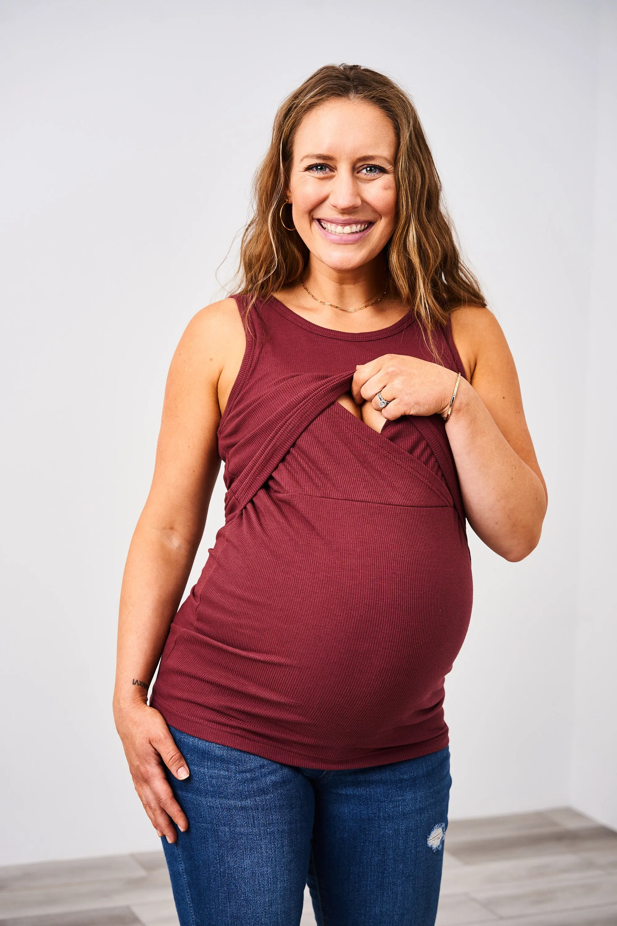 Latched Mama Ribbed Nursing Tank