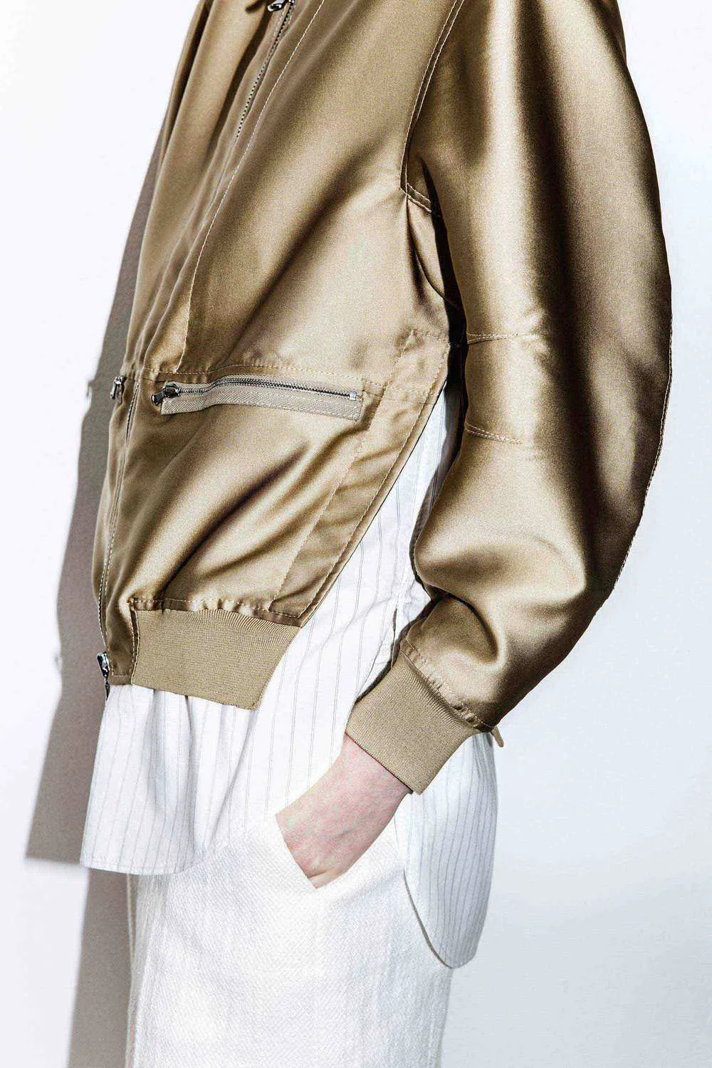 Layered Bomber Jacket