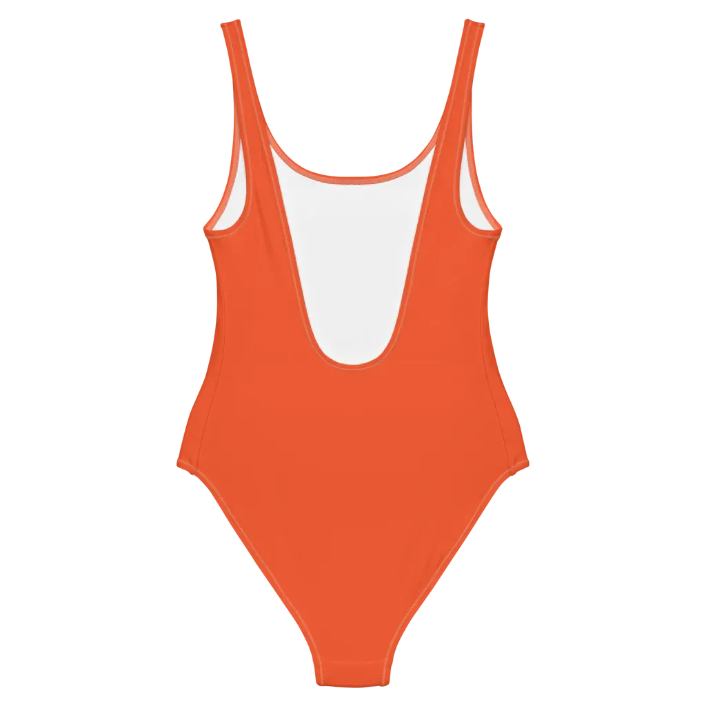 Leros Diving Academy Orange 1991 One-Piece Swimsuit