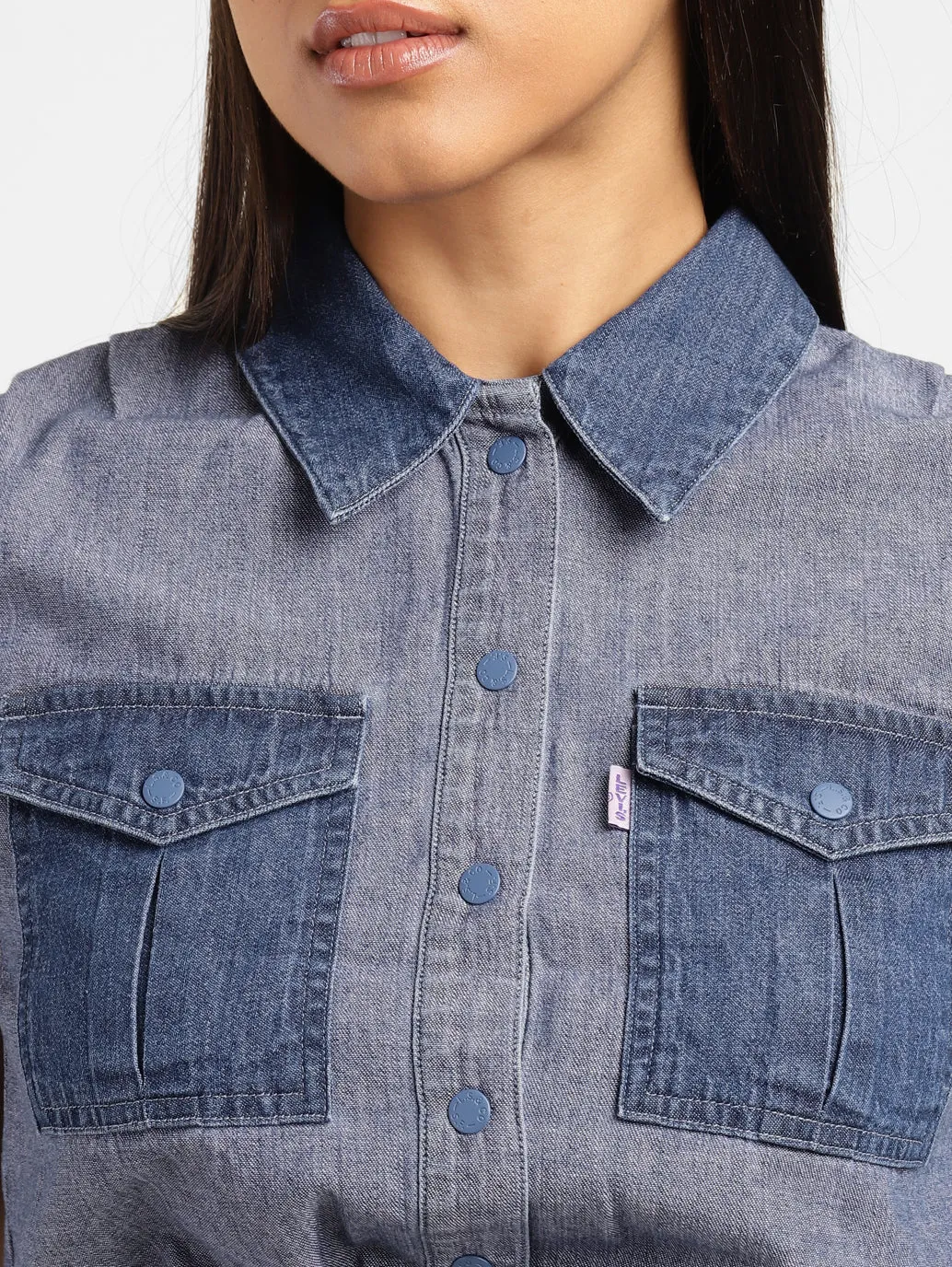 Levi's x Deepika Padukone Colorblock Shirt Collar Shirt