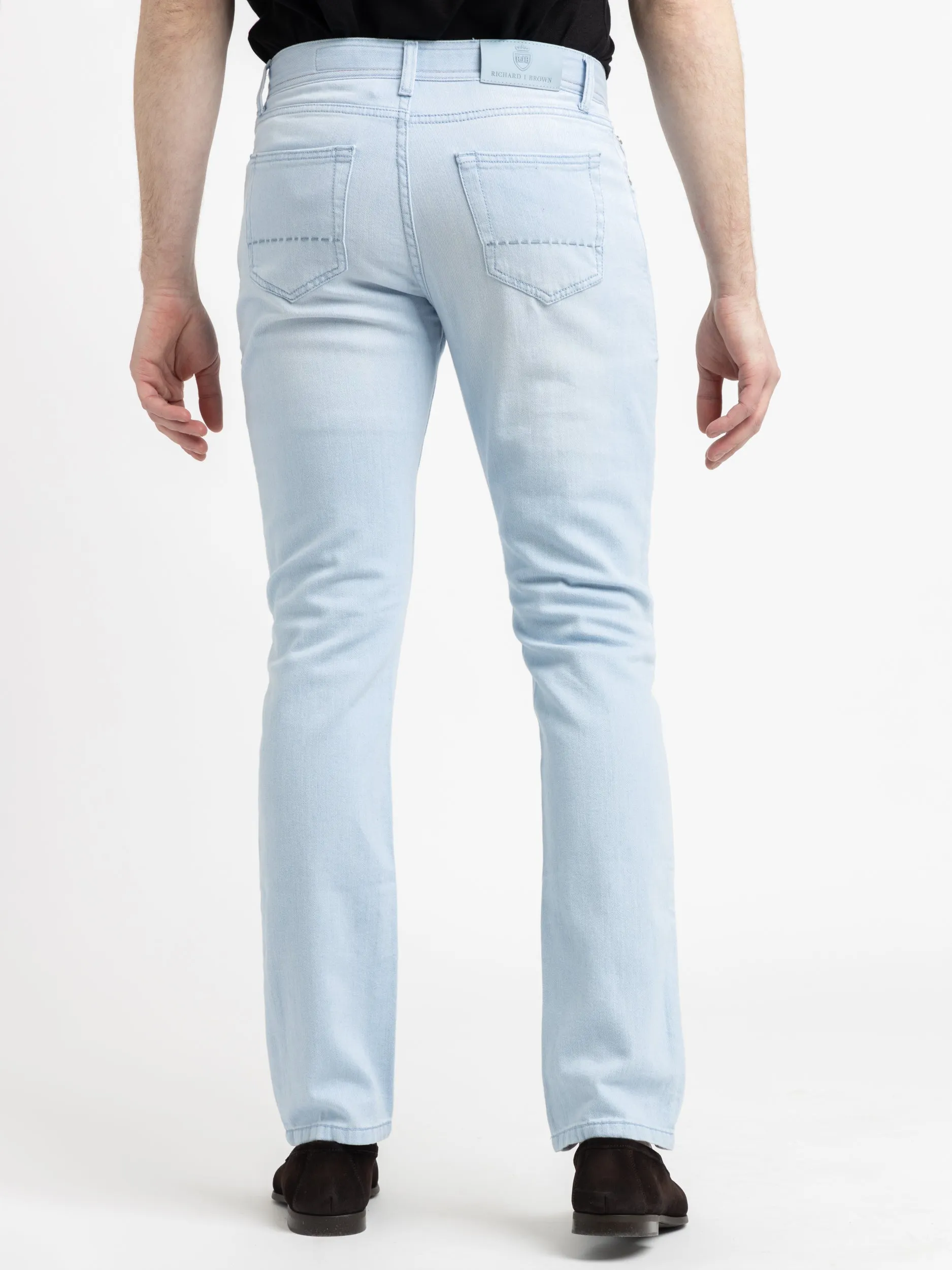 Light Blue Rising Sun Japanese Roots Denim