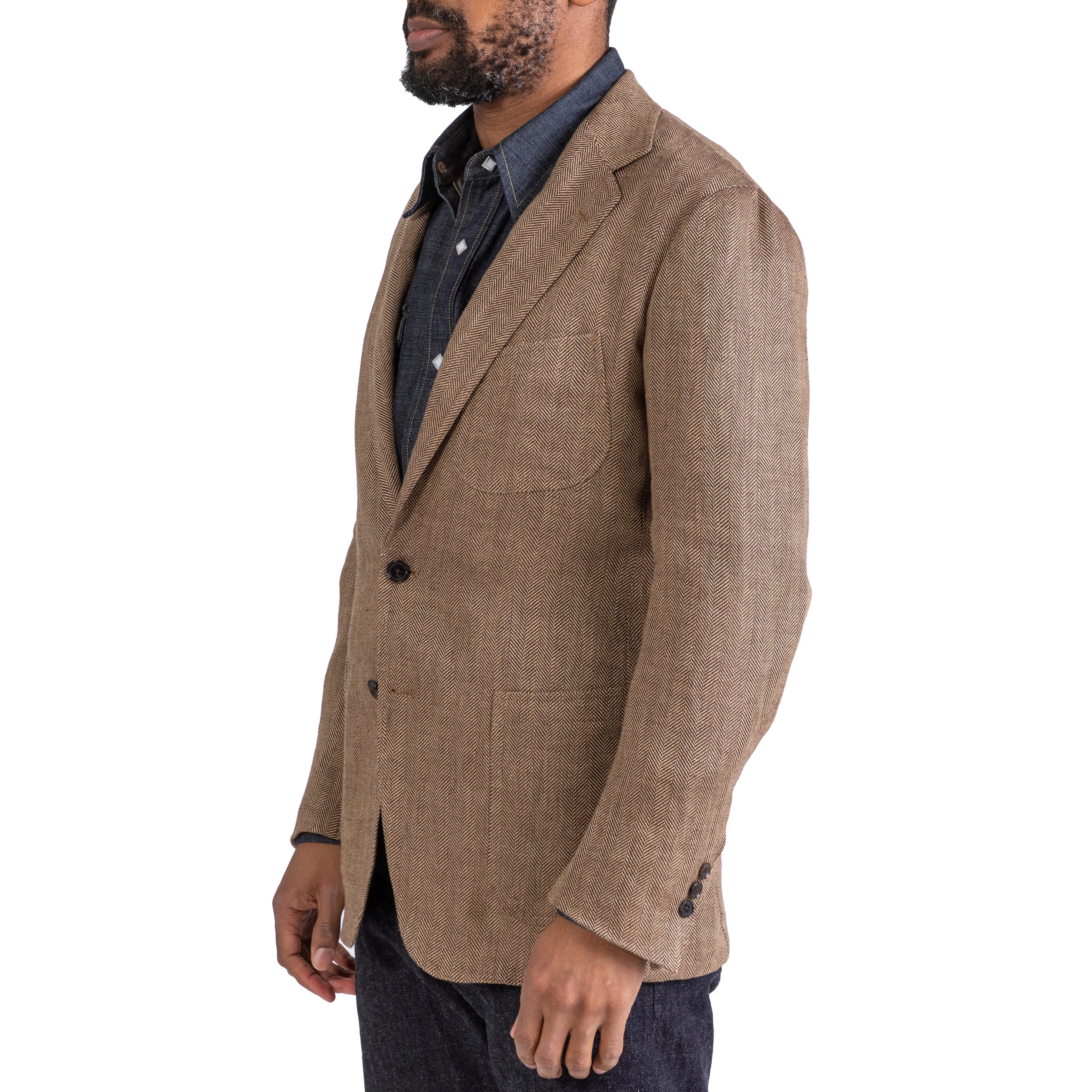 Linen Herringbone Model 12 Sport Coat