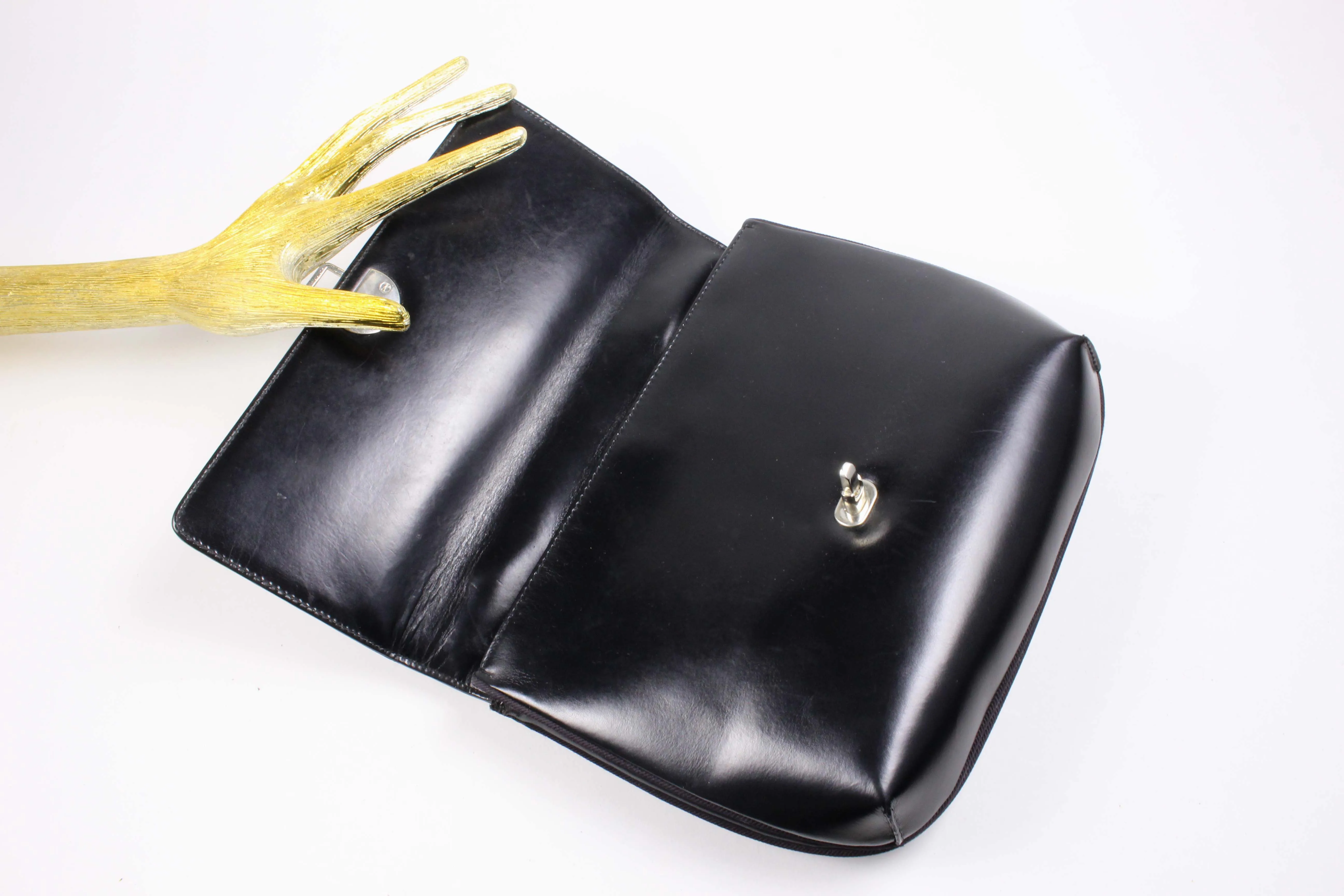 LOEWE black leather handbag