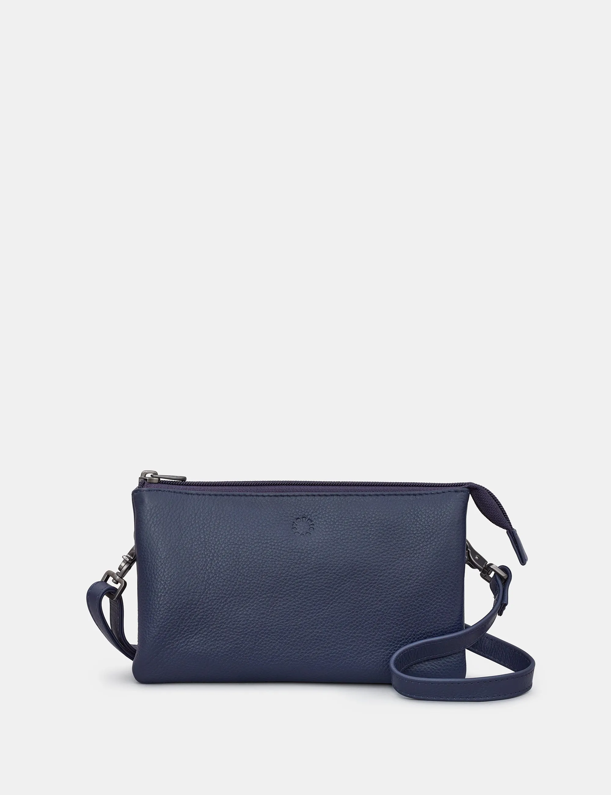 Logan Navy Leather Mulitway Cross Body Bag