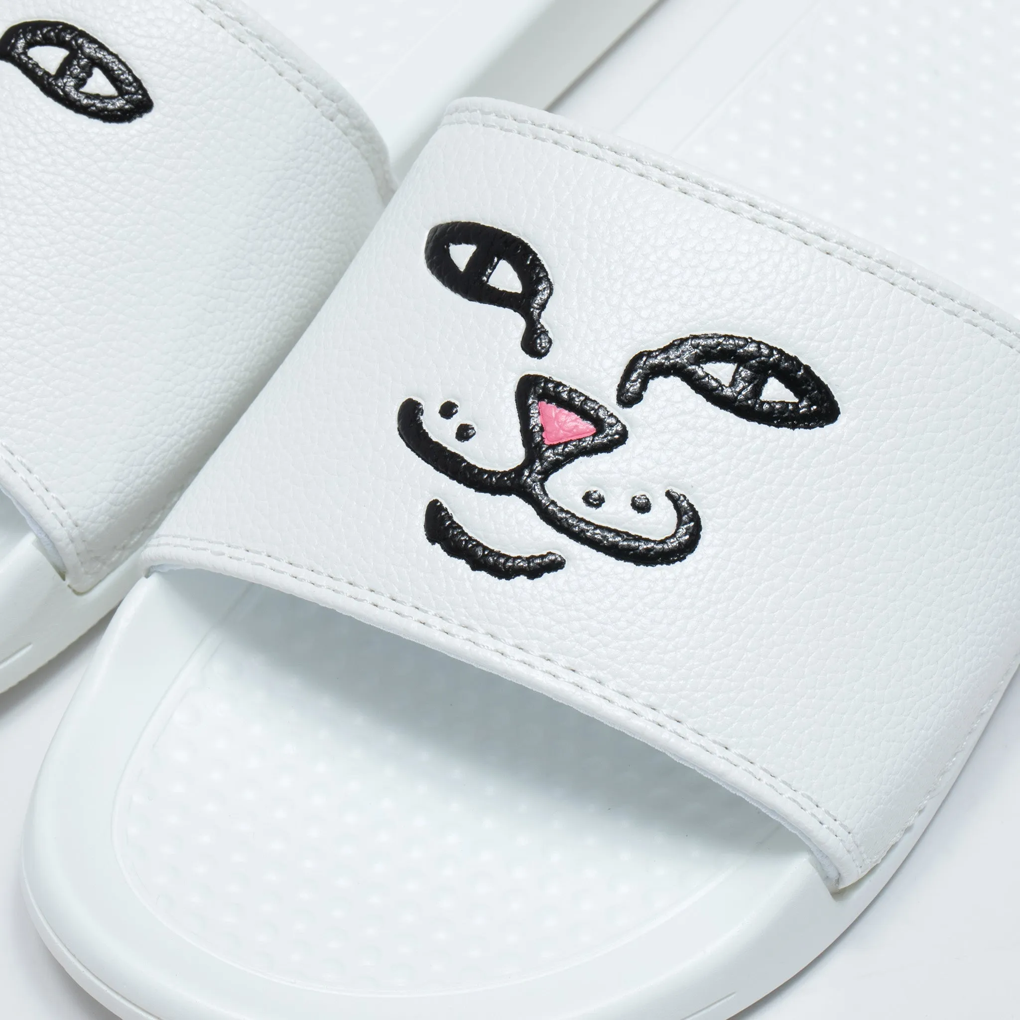 Lord Nermal Face Slides (White)