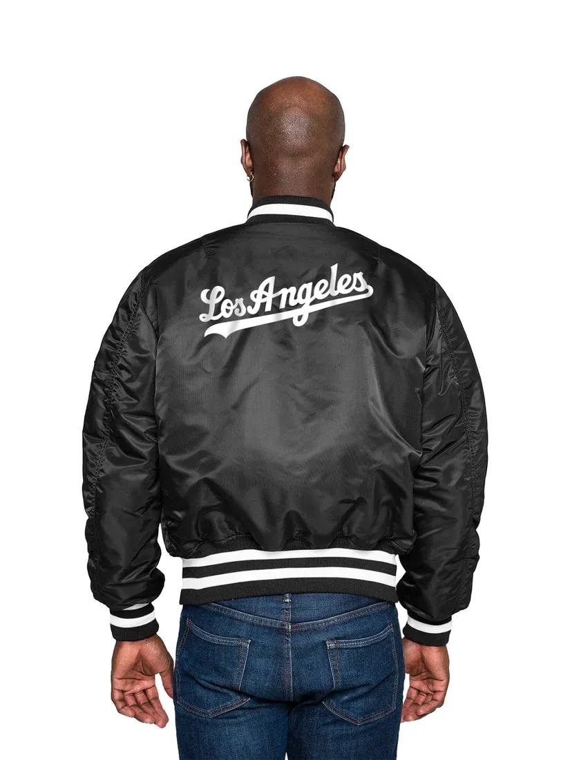 LOS ANGELES DODGERS X ALPHA X NEW ERA REVERSIBLE BOMBER JACKET