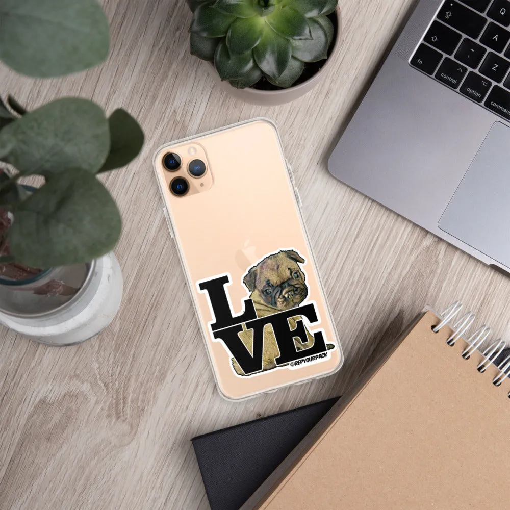 Louis the Frenchie LOVE iPhone Case