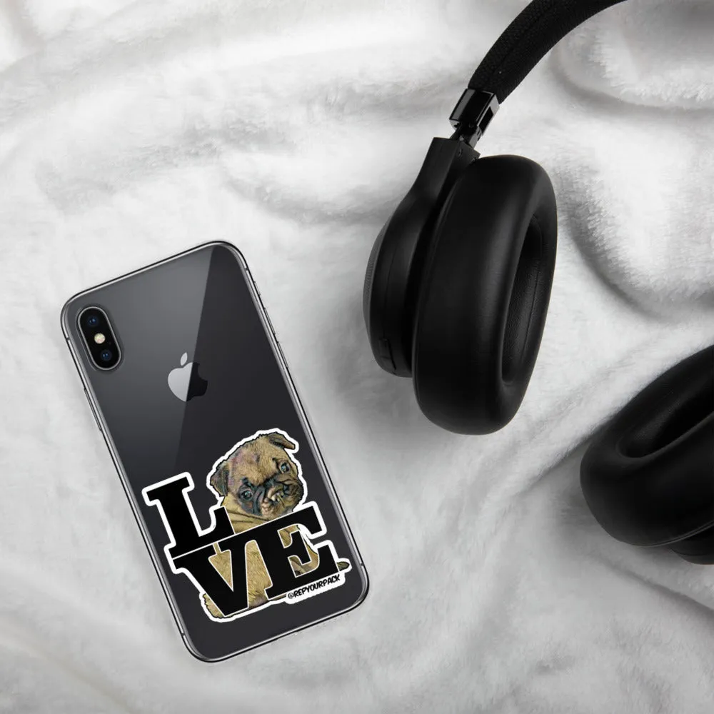 Louis the Frenchie LOVE iPhone Case