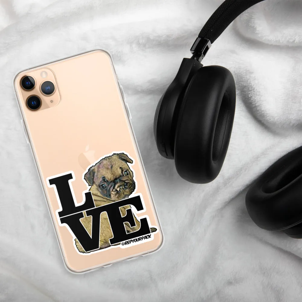 Louis the Frenchie LOVE iPhone Case