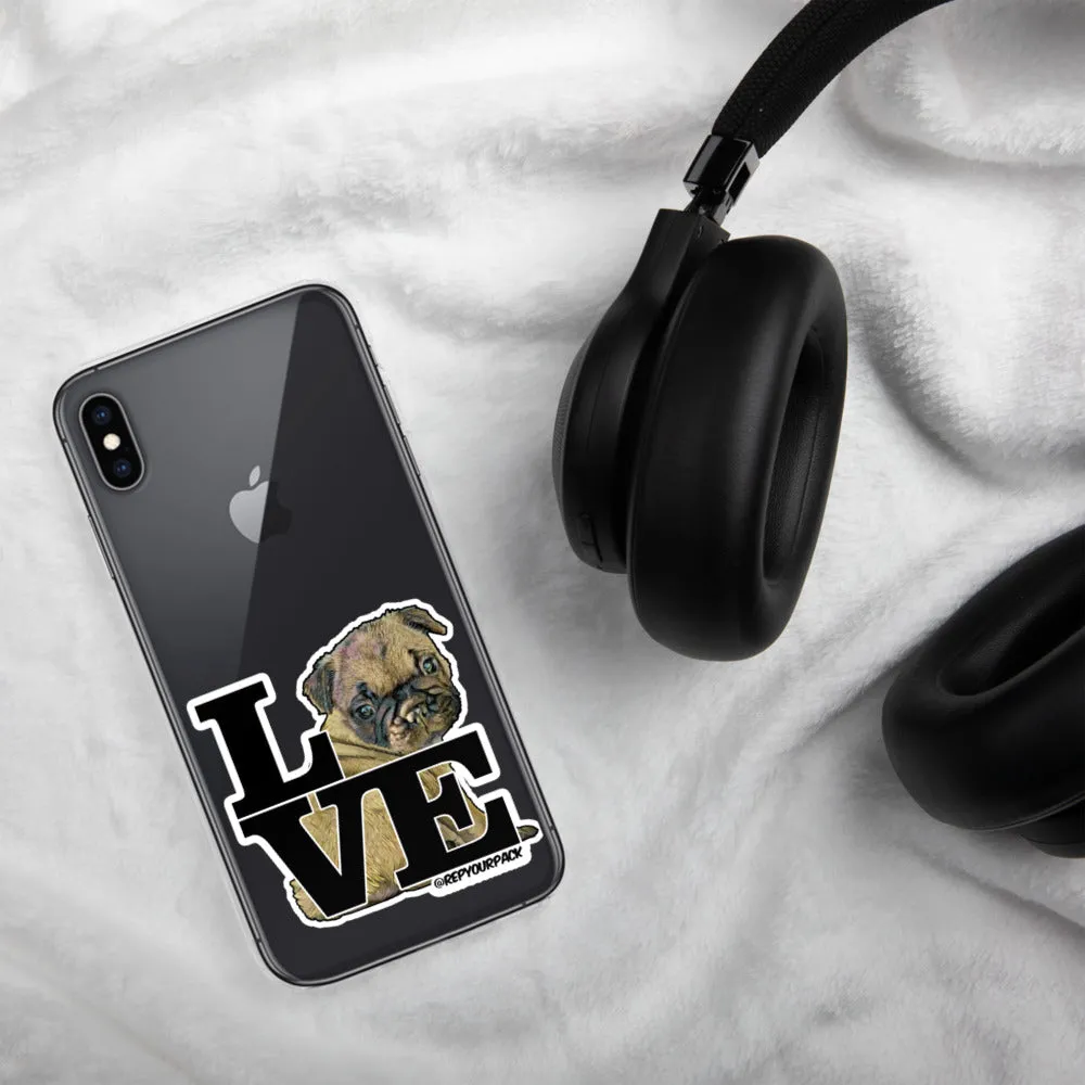 Louis the Frenchie LOVE iPhone Case