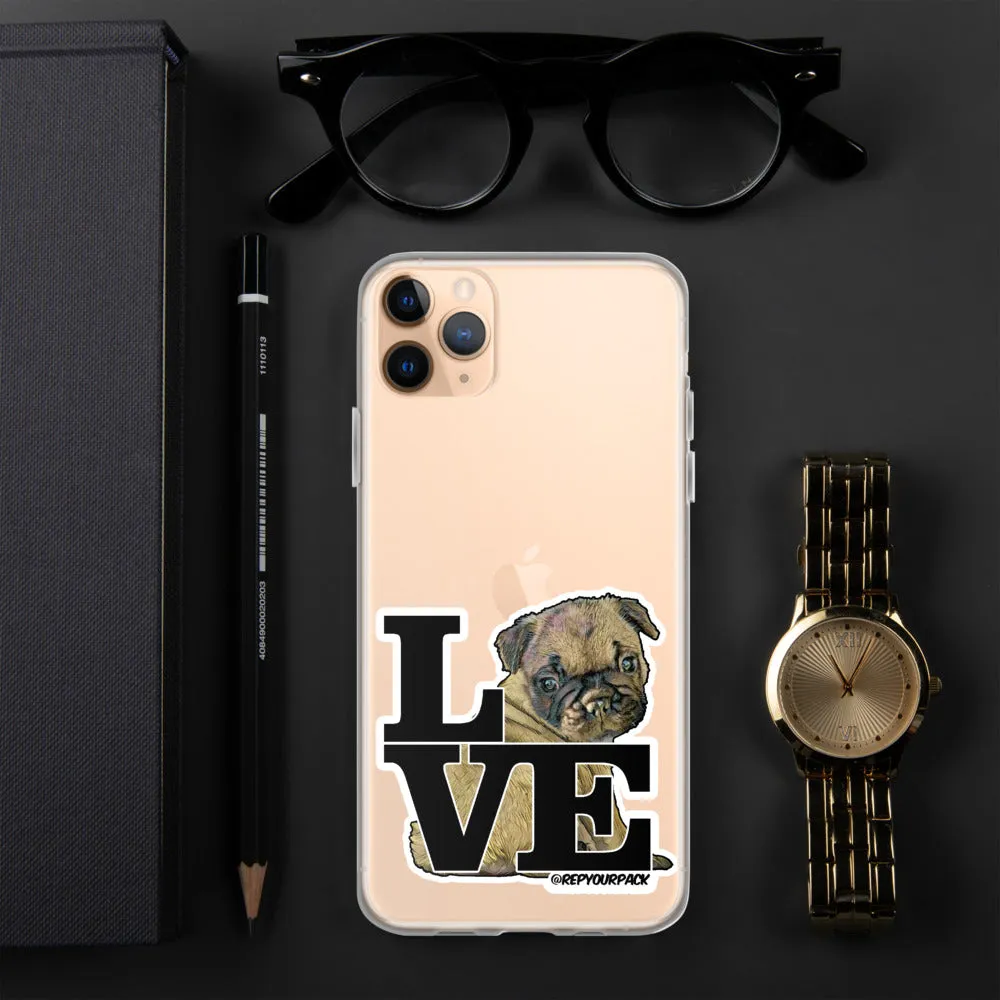 Louis the Frenchie LOVE iPhone Case