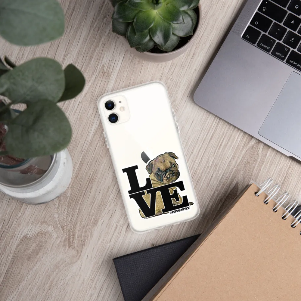 Louis the Frenchie LOVE iPhone Case