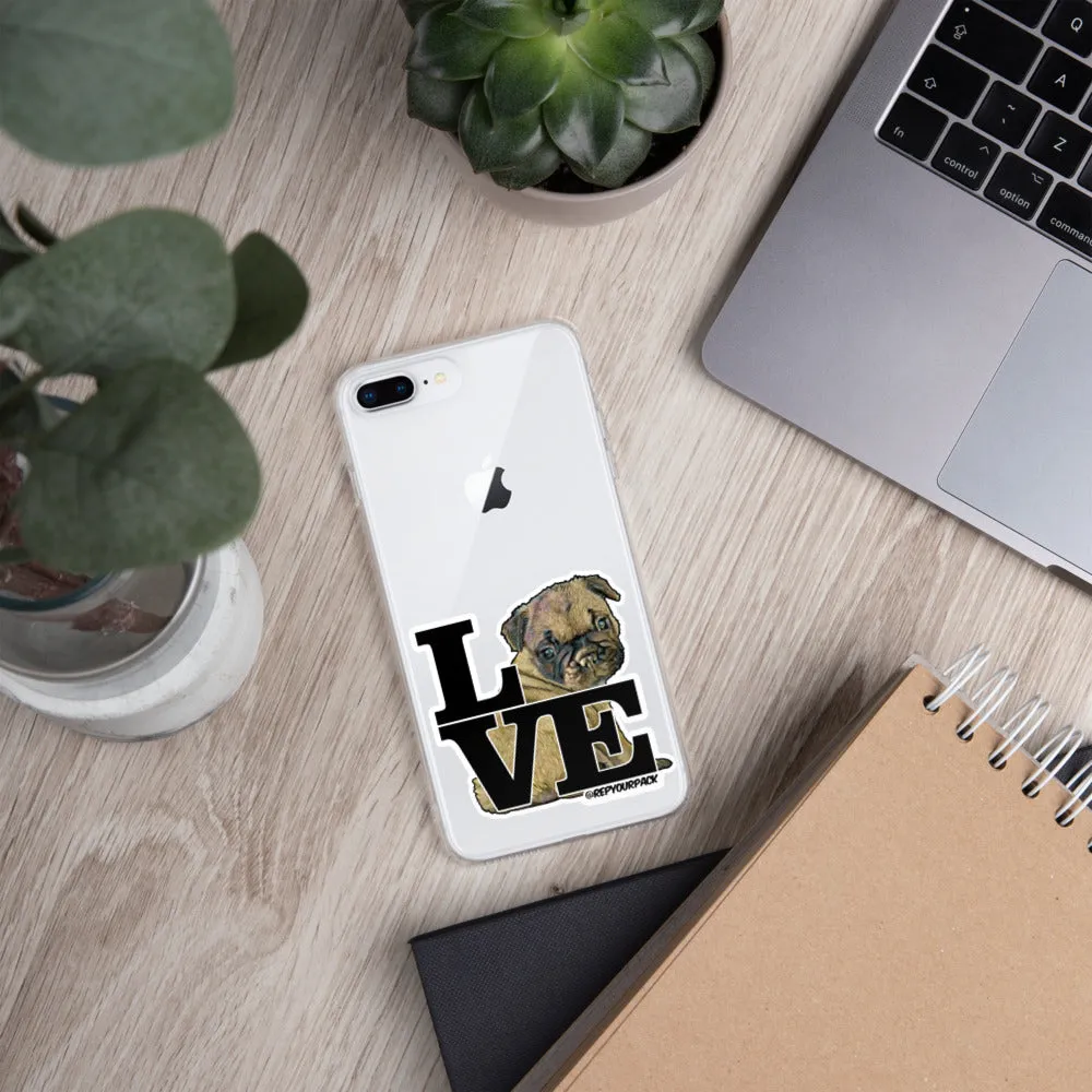 Louis the Frenchie LOVE iPhone Case