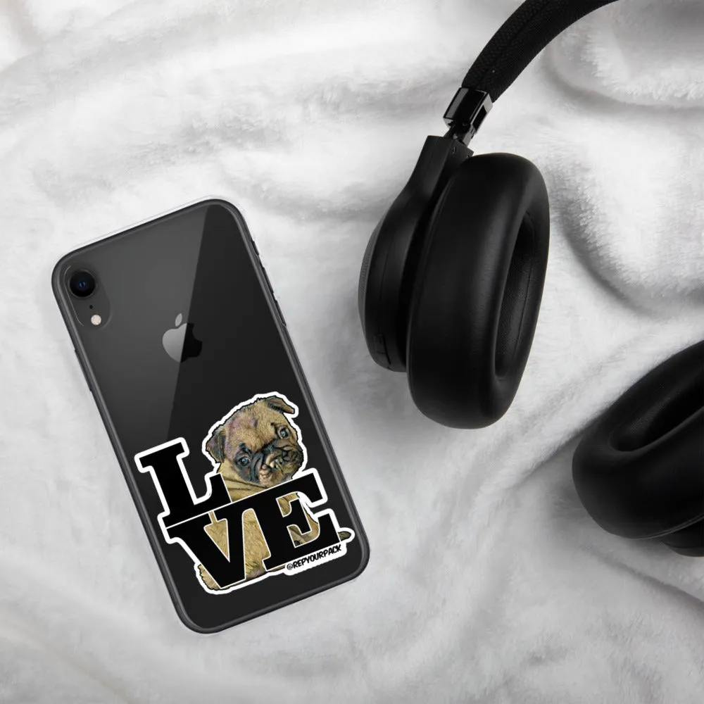 Louis the Frenchie LOVE iPhone Case