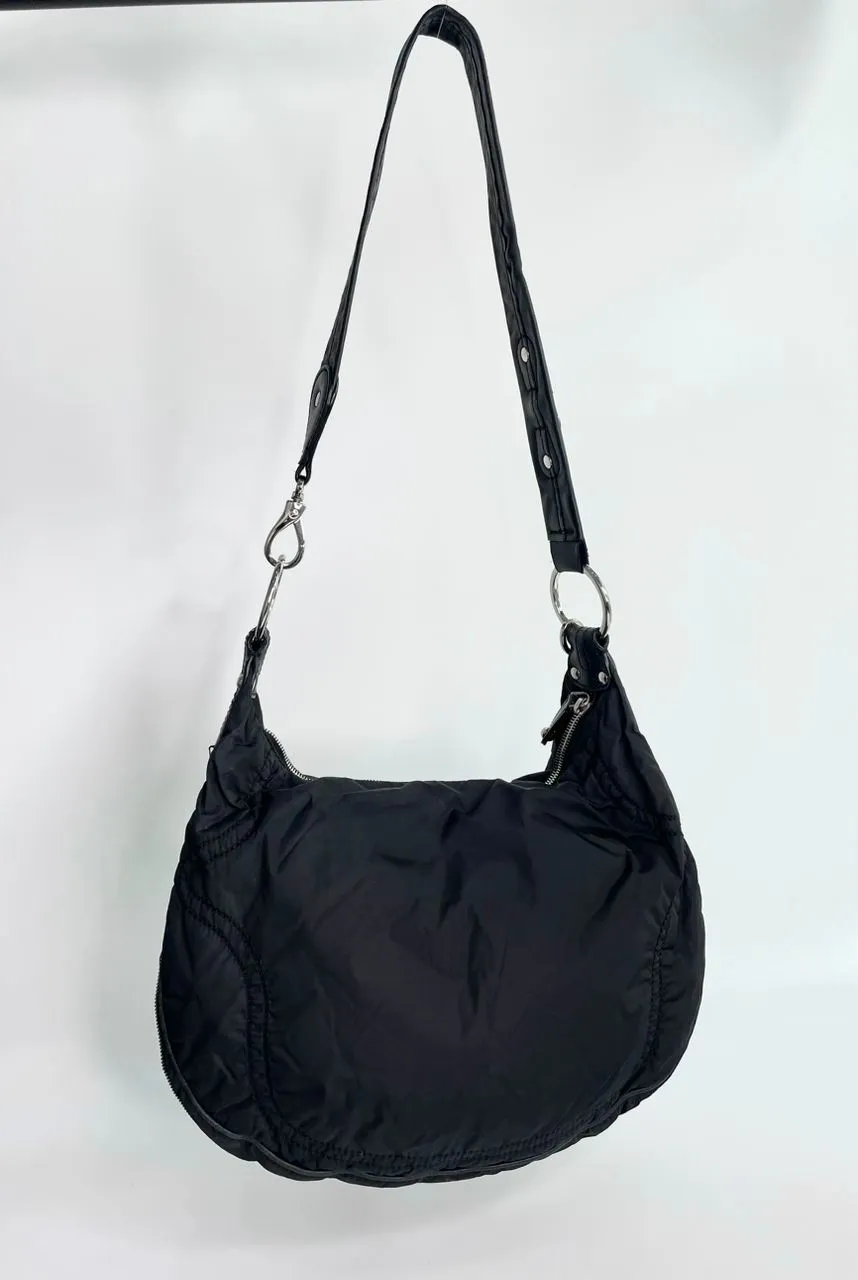 Luna Nylon Media Bag in Black