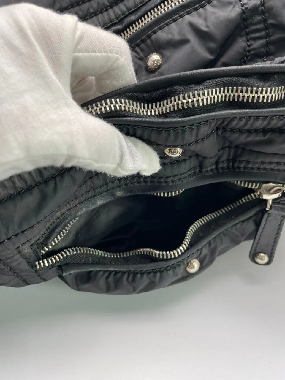 Luna Nylon Media Bag in Black