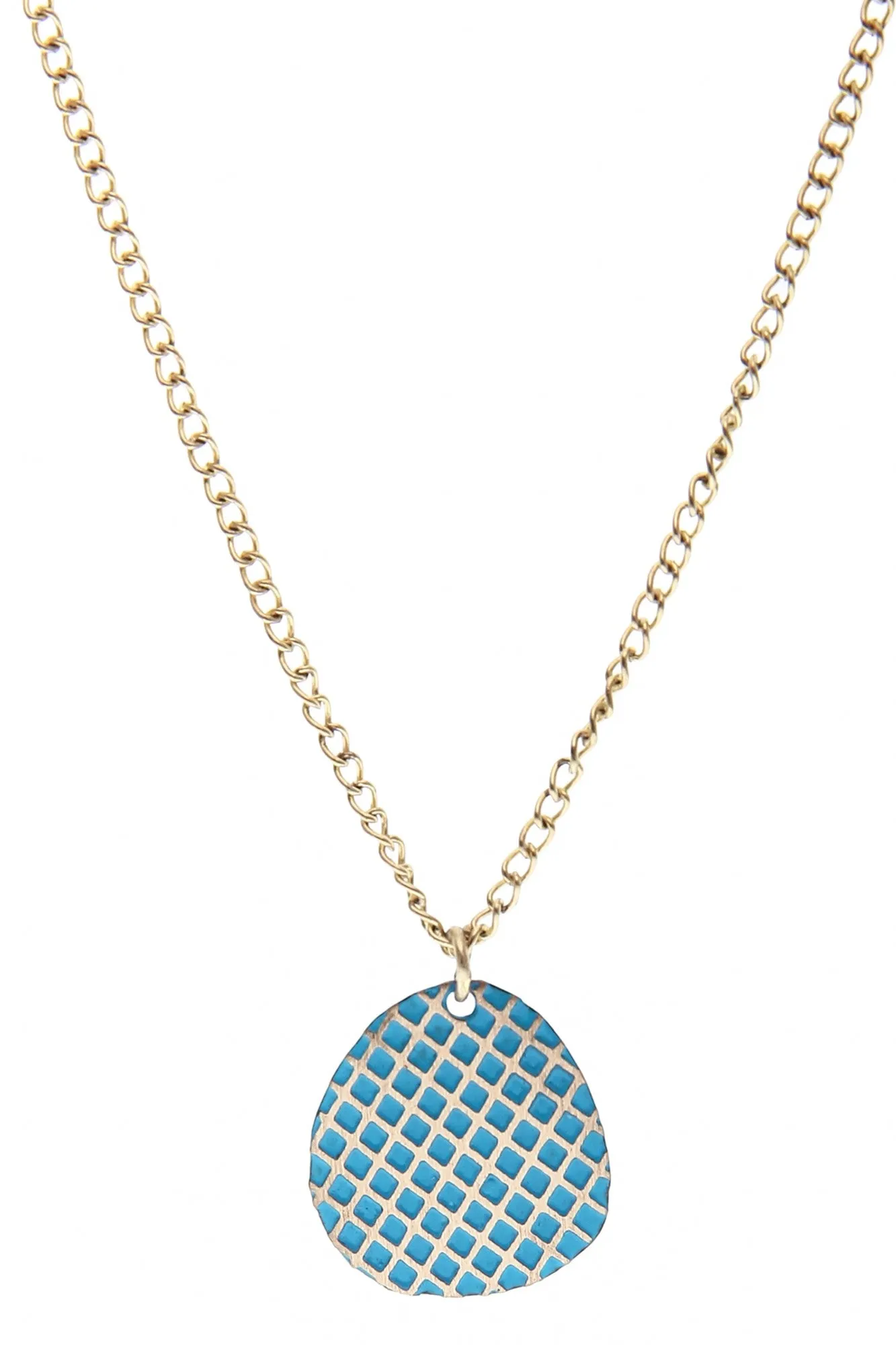 Maya necklace, blue - Wholesale