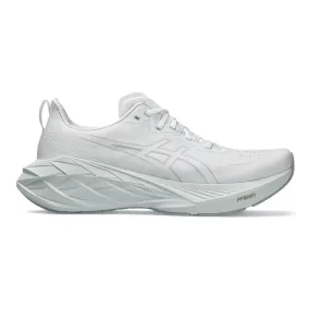 Men's Asics Novablast 4, White/Pale Mint, 12 D Medium