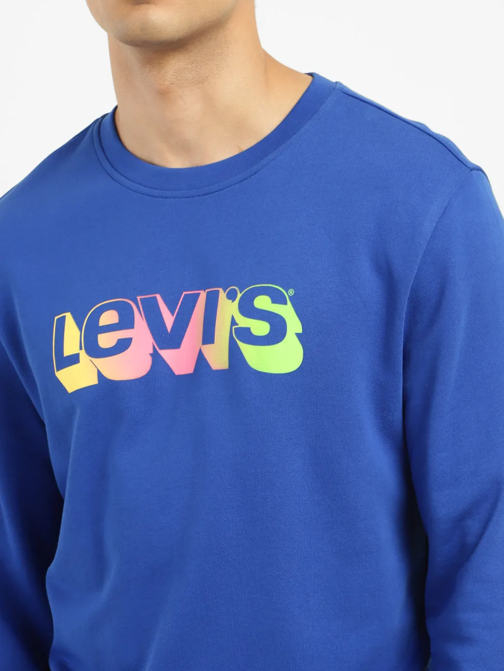 Men's Brand Logo Crew Neck Sweatshirt