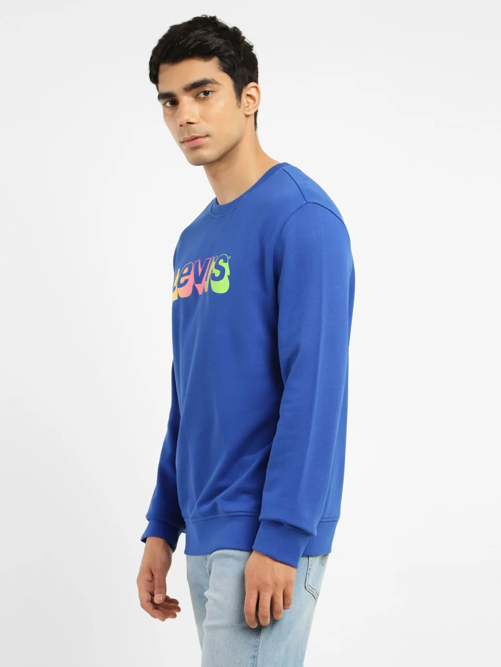 Men's Brand Logo Crew Neck Sweatshirt