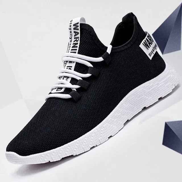 Men's Breathable No-slip Air Mesh Lace Up Sneakers