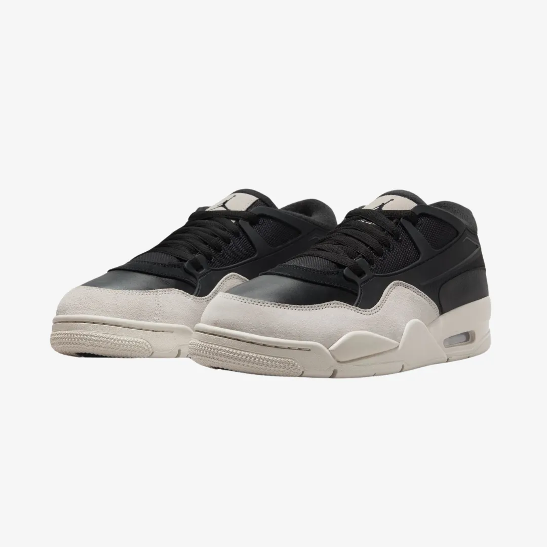 mens jordan 4 rm (black/light bone)