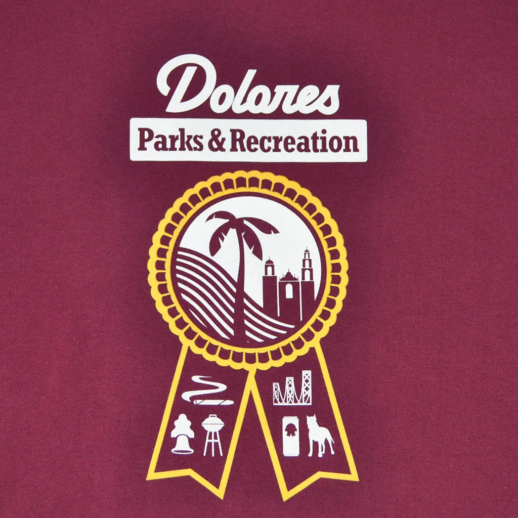 Mens SFCA Park & Rec T-Shirt Burgundy