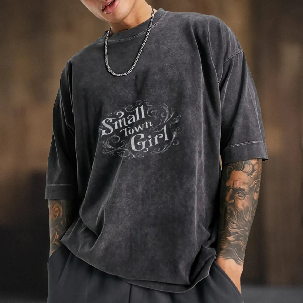 Mens Small town girl Print Tee