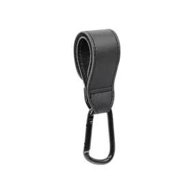 Midnight Black PU Leather Stroller Strap