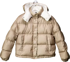 Moncler Metallic Beige Daos Down Jacket UK XXS