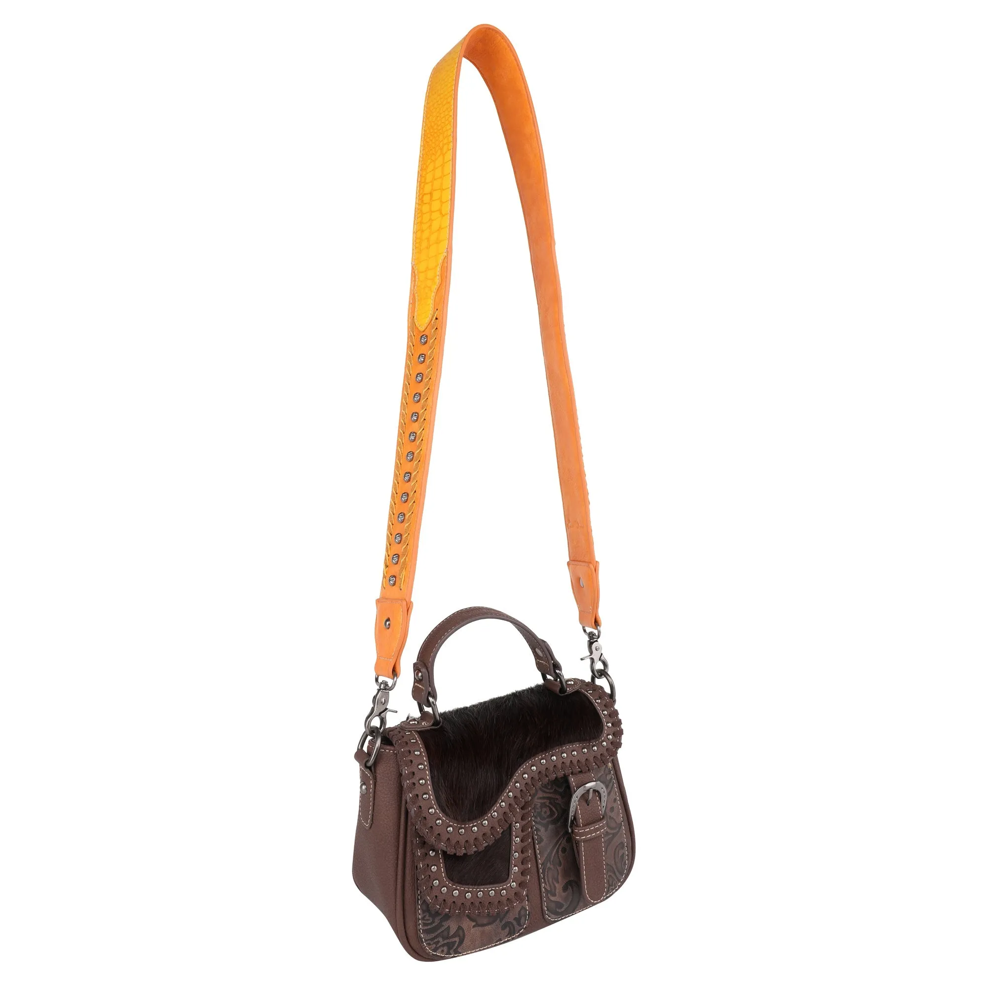 Montana West Western Croc Print Crossbody Shoulder Strap