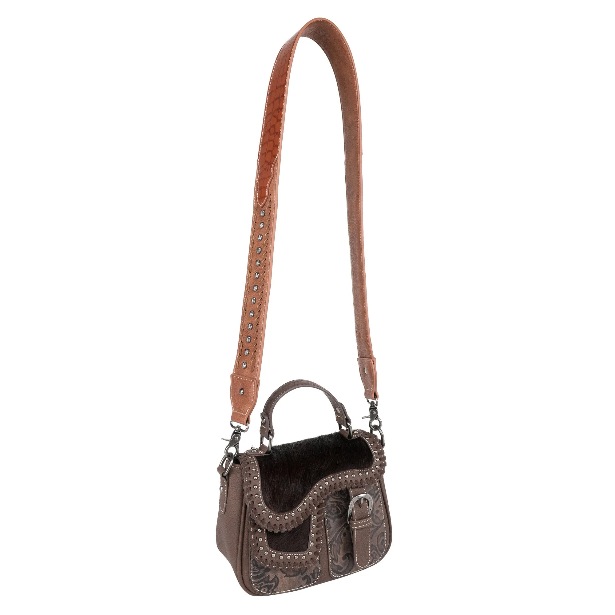 Montana West Western Croc Print Crossbody Shoulder Strap