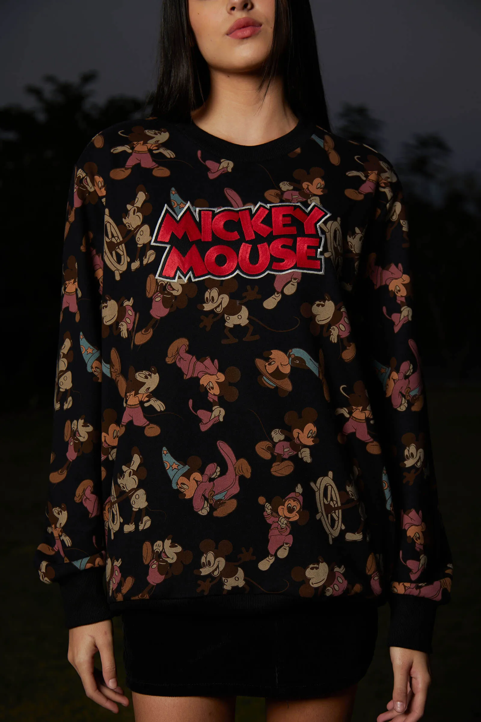 Moody Mickey Mouse Oversized Sweatshirt