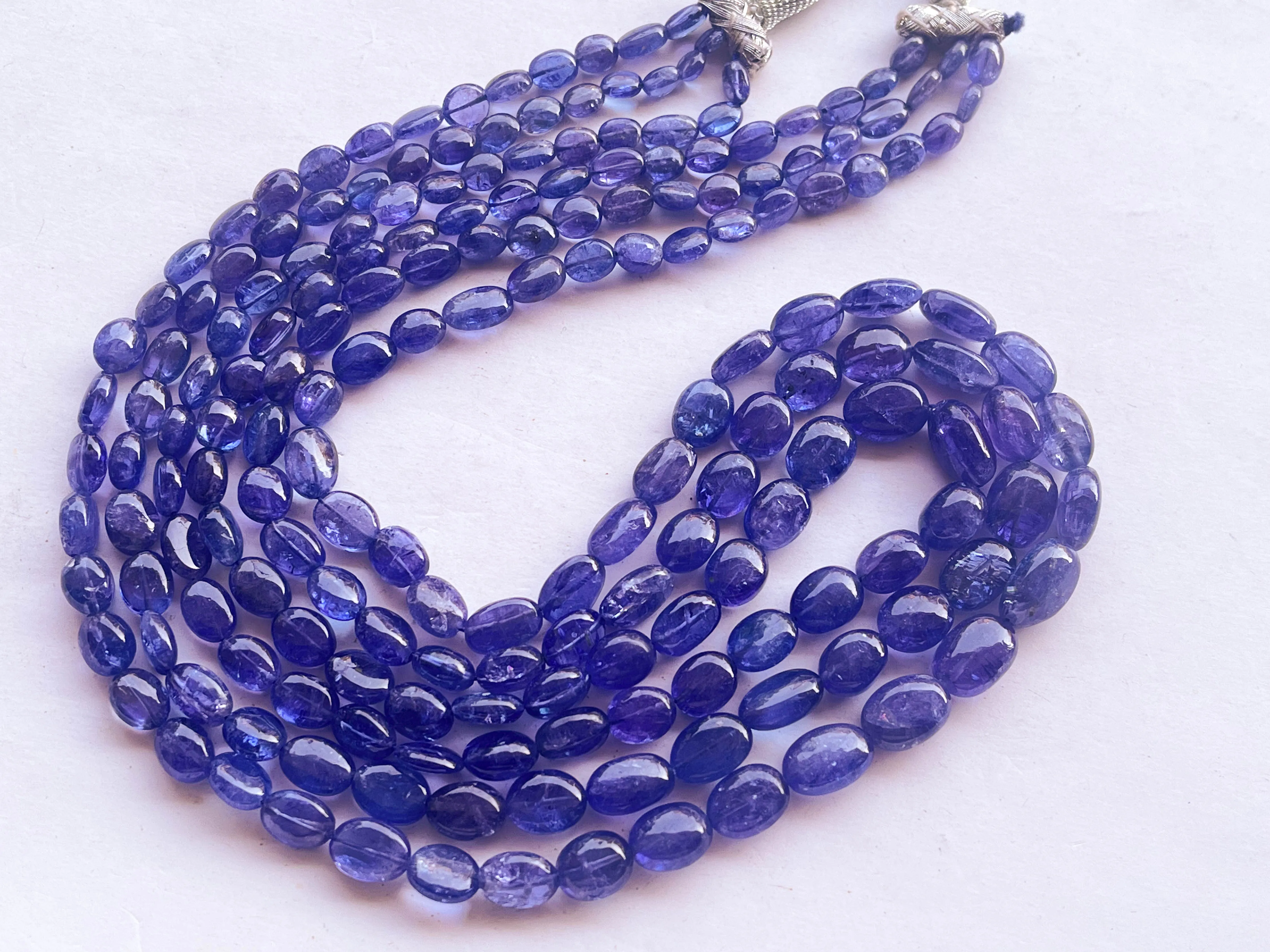 Natural AAA  Tanzanite Smooth Tumble or Nuggets Shape Beads | 20 inch