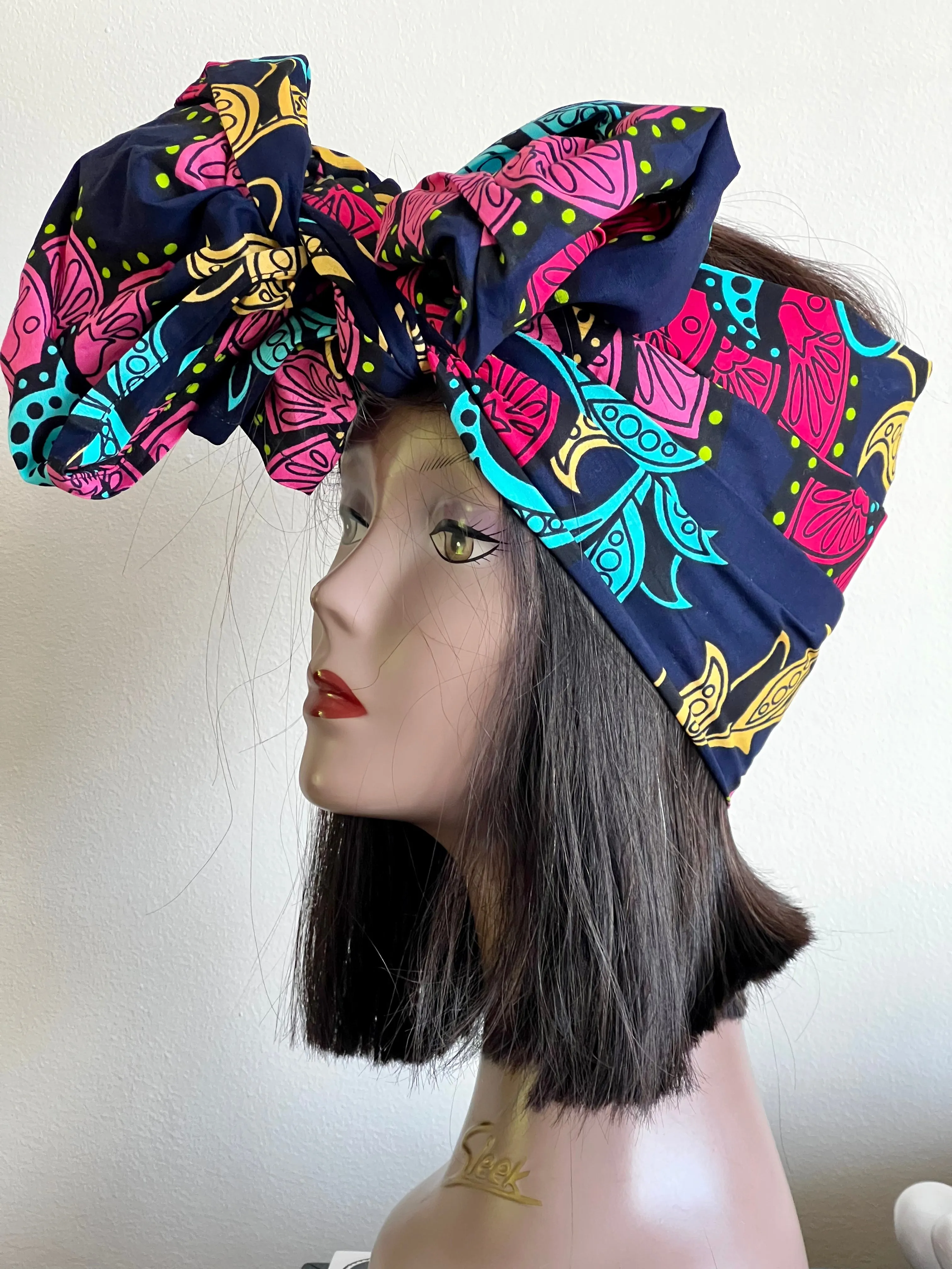 New In African Ankara Print Headwrap/Headtie - Siri