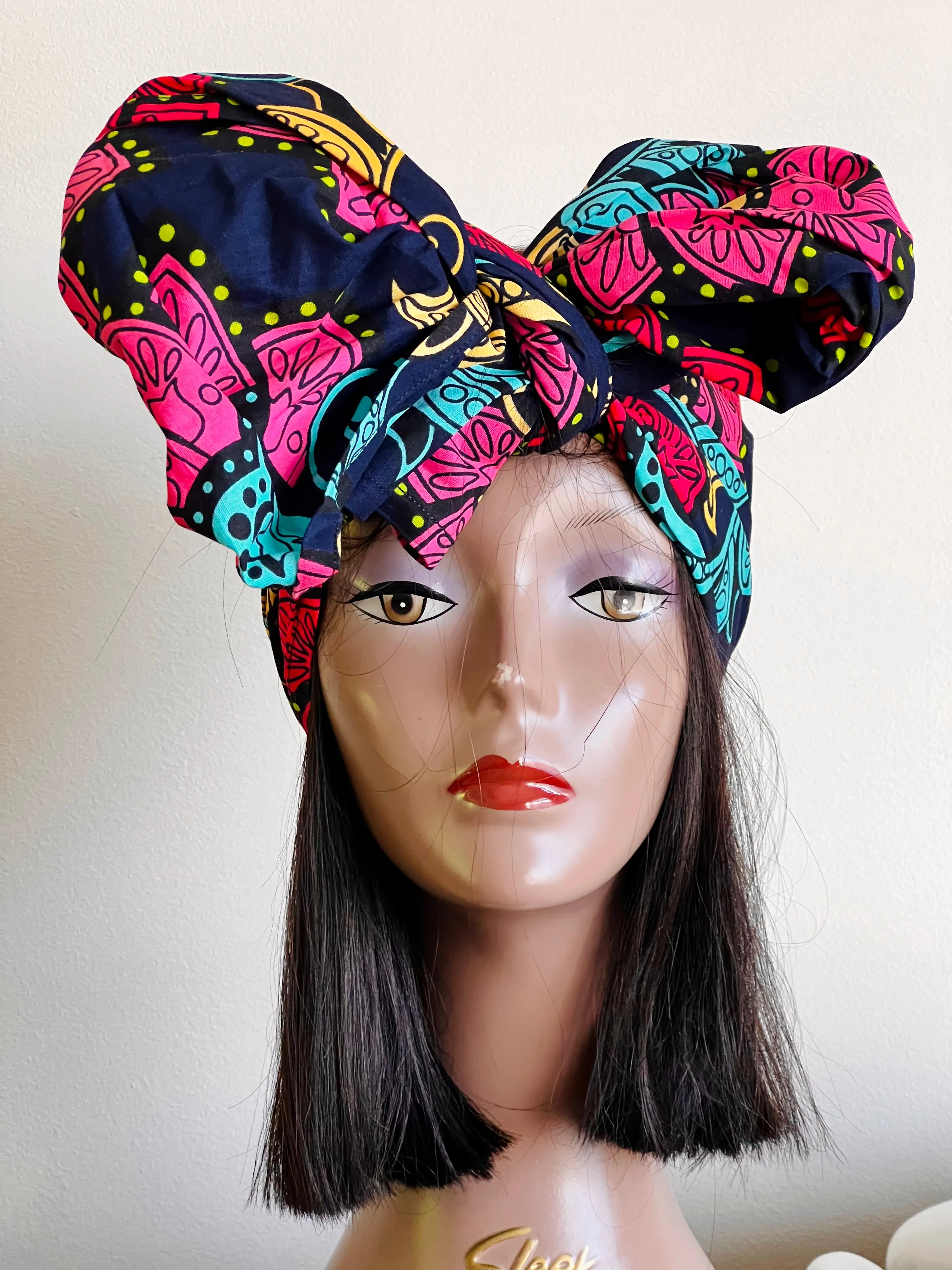 New In African Ankara Print Headwrap/Headtie - Siri