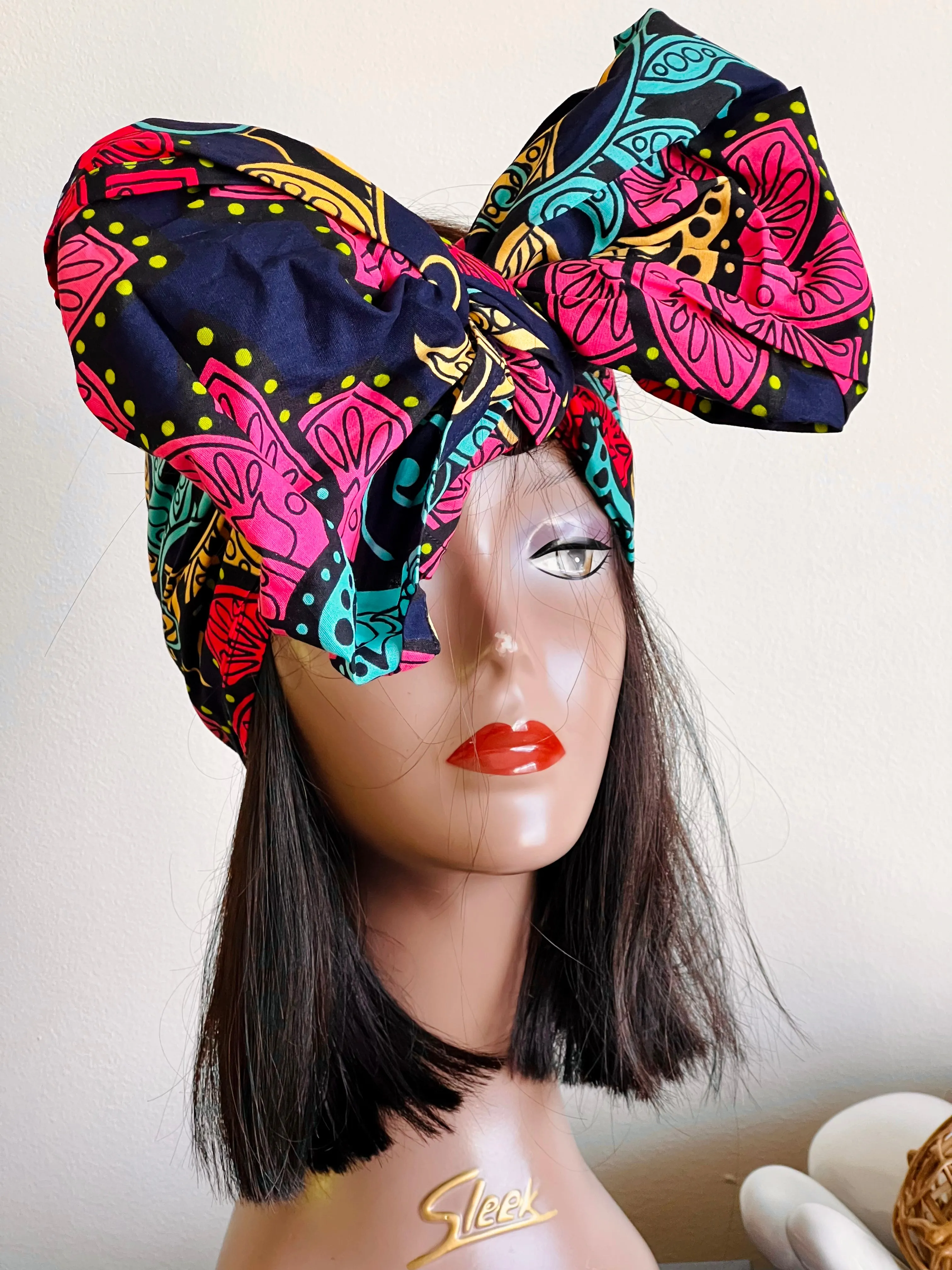 New In African Ankara Print Headwrap/Headtie - Siri