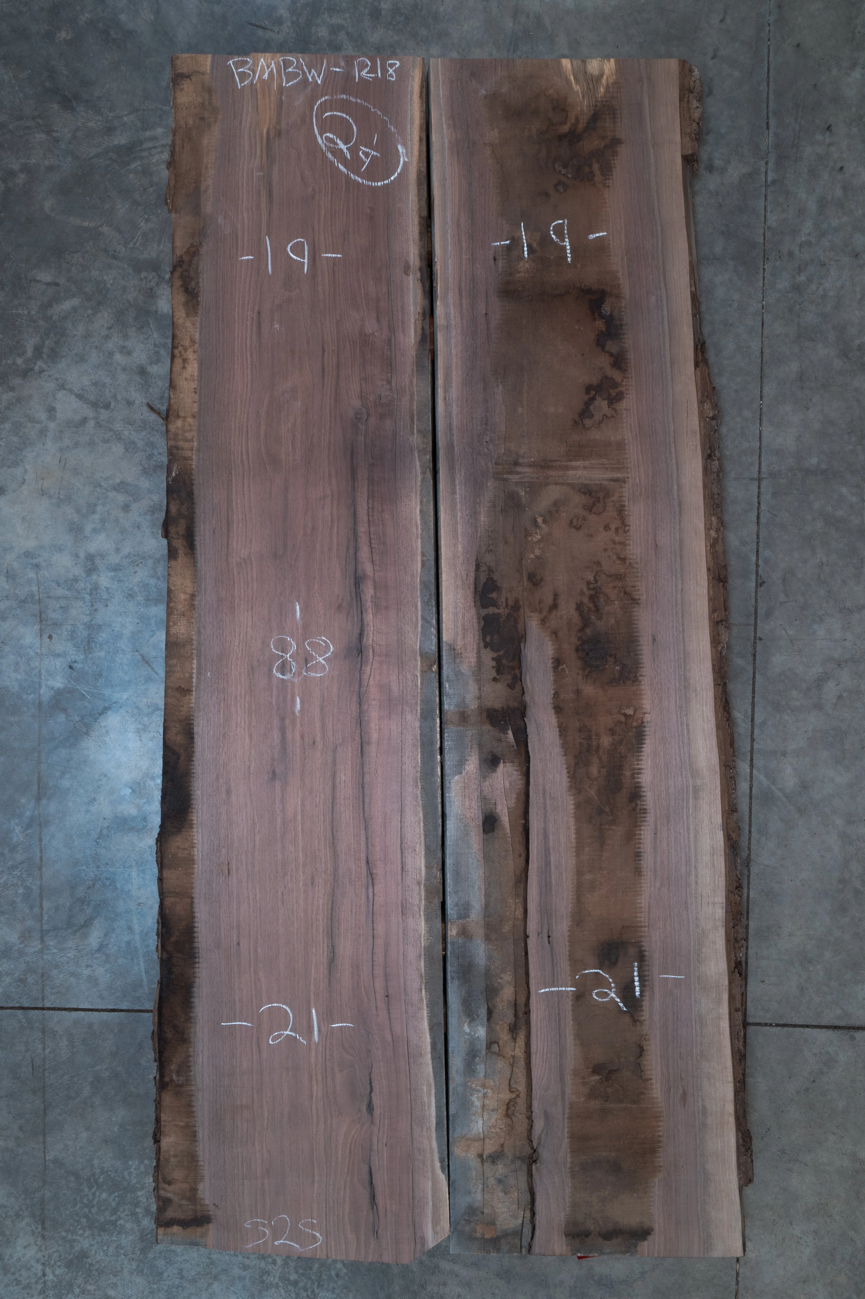 Oregon Black Walnut Bookmatch BMBW-1218