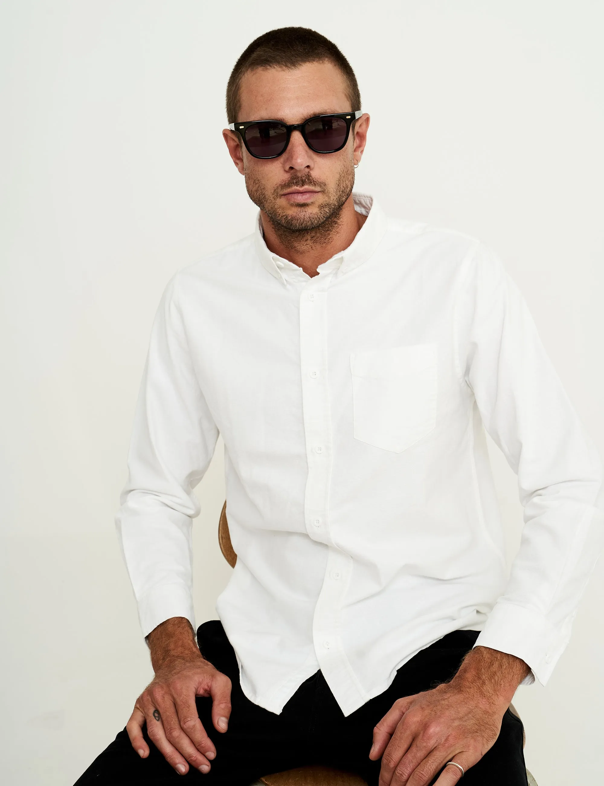 Oxford Long Sleeve Shirt - White